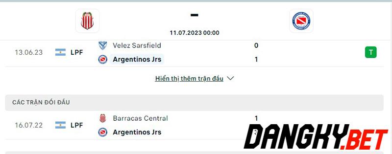 Barracas Central vs Argentinos